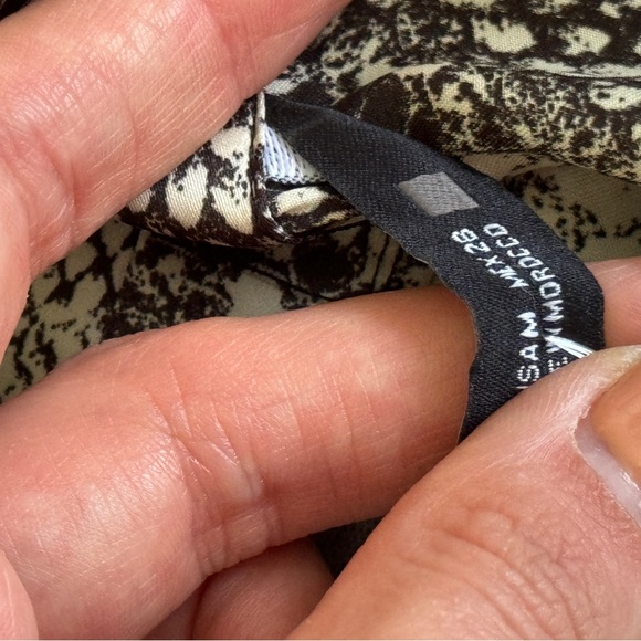 Zara snake skin animal print button up blouse - Picture 6 of 6